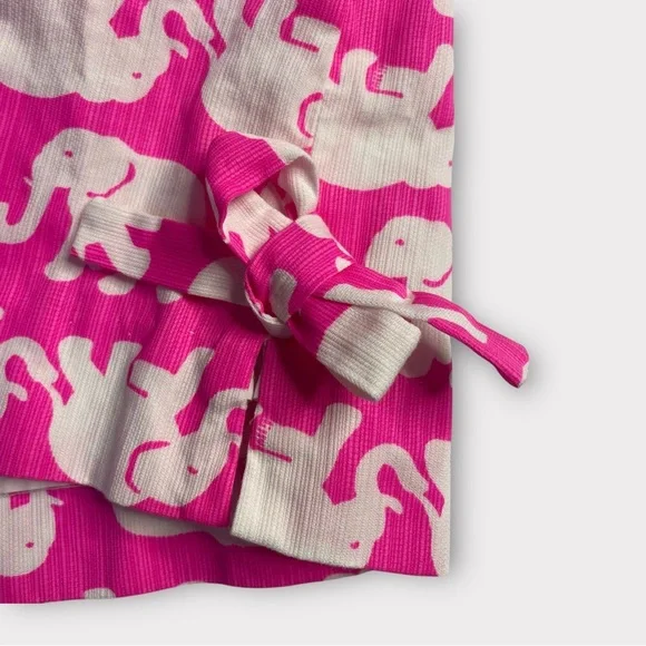 Lilly Pulitzer Size 6 Sleeveless Sheath Dress Lined Elephant Print Pink White - Picture 10 of 10